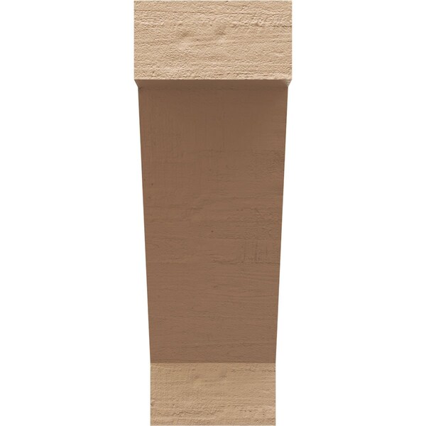 6in. W X 12in. D X 18in. H Series 2 Burlington Rough Cedar Woodgrain TimberThane Corbel, Primed Tan